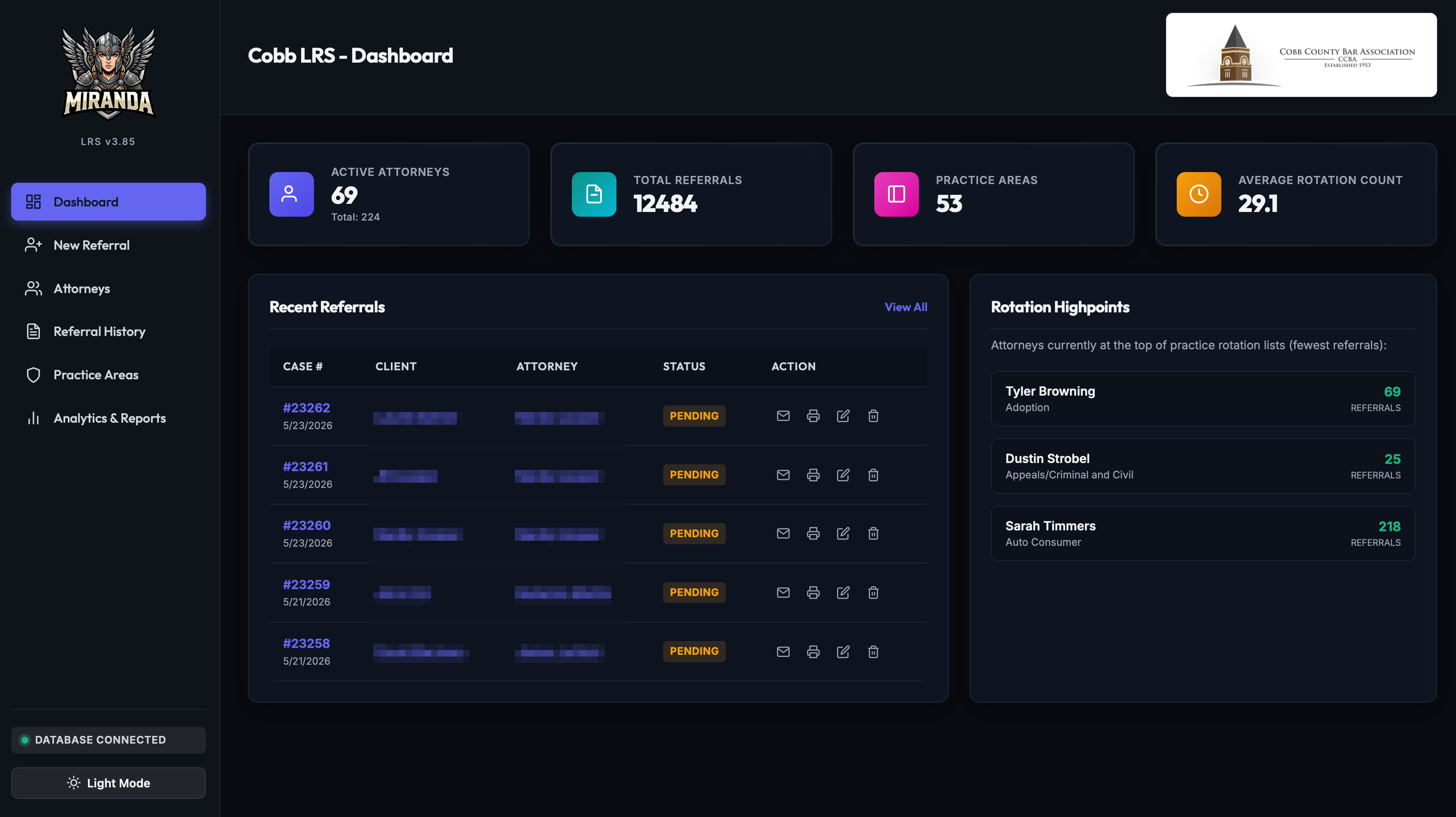 Lawyer Referral System